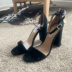 Steve Madden Black Sued Heels